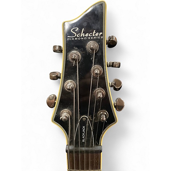 Used Schecter Guitar Research C7 Blackjack Black Solid Body Electric Guitar