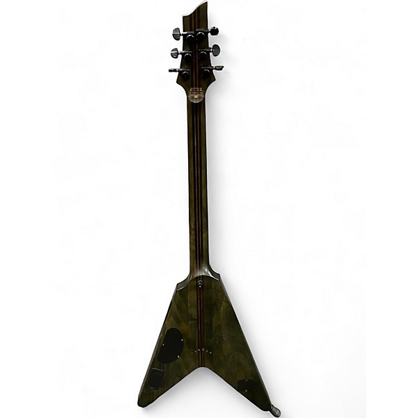 Used Schecter Guitar Research V1 SLS ELITE EVIL TWIN Satin Black Solid Body Electric Guitar