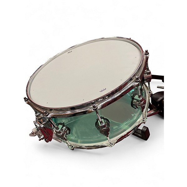 Used DW 6.5X14 Design Series Acrylic Snare SEA GLASS Drum
