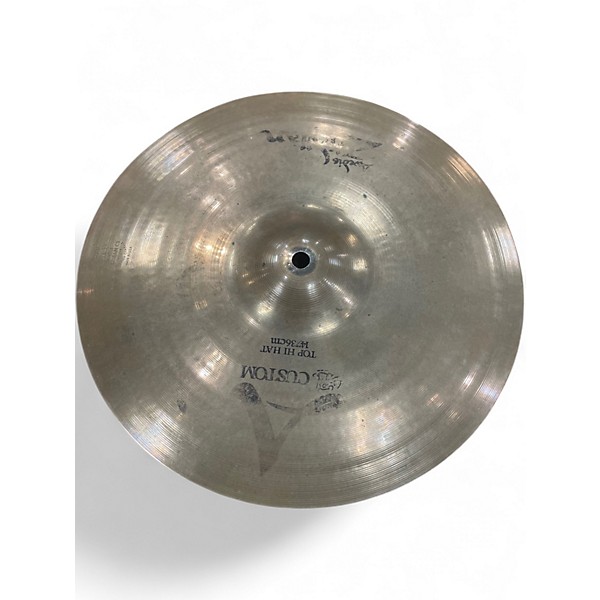 Used Zildjian 14in A Custom Hi Hat Pair Cymbal