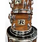 Used Rogers 4 Piece "Londoner" Butcher Block Koa Drum Kit