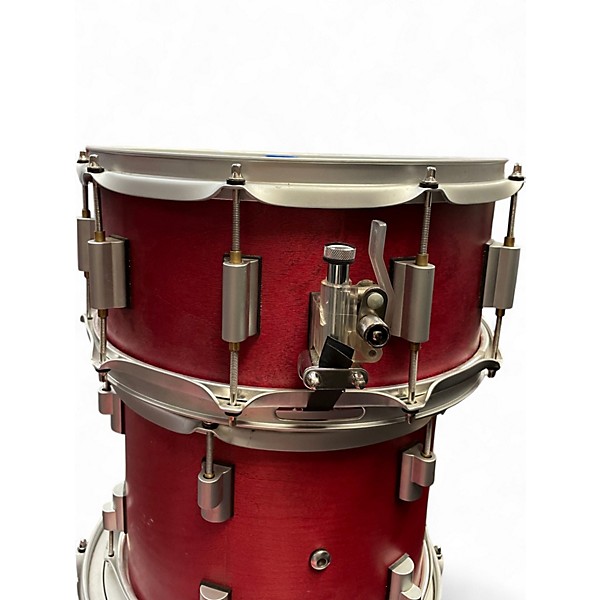 Used DrumCraft 5 Piece Custom Satin Red Drum Kit