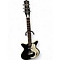 Used Danelectro nos+ Black and White Solid Body Electric Guitar