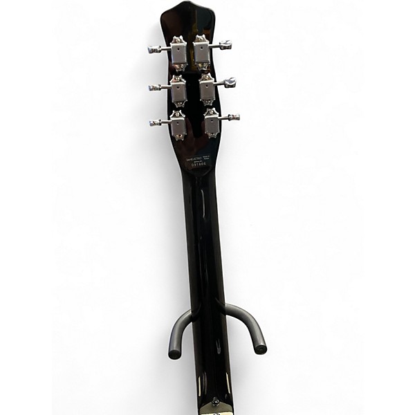 Used Danelectro nos+ Black and White Solid Body Electric Guitar