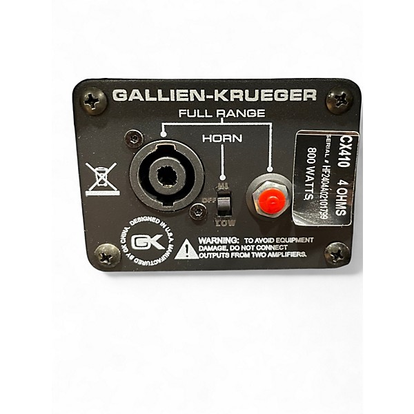 Used Gallien-Krueger CX410 Bass Cabinet