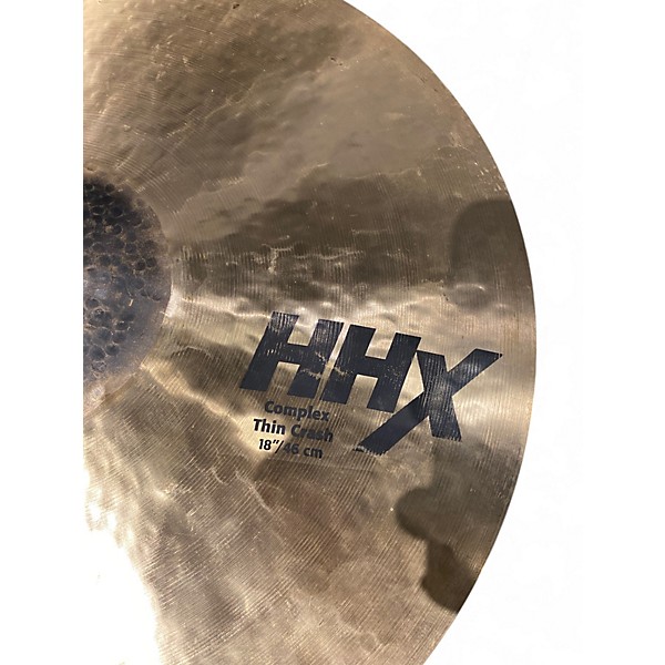 Used SABIAN 18in hhx complex thin crash Cymbal