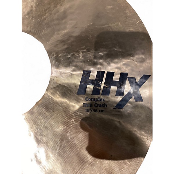 Used SABIAN 18in hhx complex thin crash Cymbal