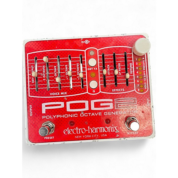 Used Electro-Harmonix Pog2 Polyphonic Octave Generator Effect Pedal