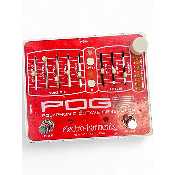 Used Electro-Harmonix Pog2 Polyphonic Octave Generator Effect Pedal