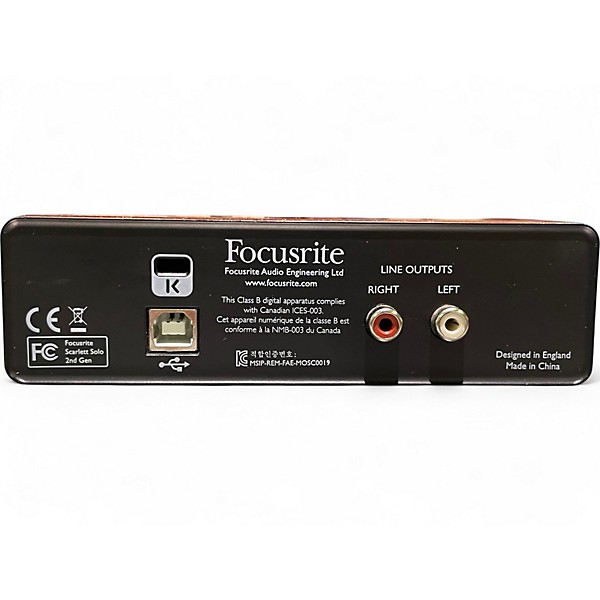 Used Focusrite Scarlett Solo Audio Interface