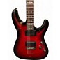 Used Schecter Guitar Research Demon 6 Trans Crimson Red Solid Body Electric Guitar