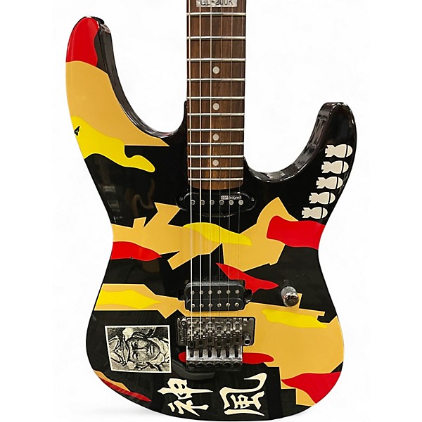 Used ESP LTD GL200K George Lynch Kamikaze Custom Graphic Solid Body Electric Guitar