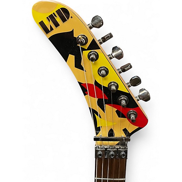 Used ESP LTD GL200K George Lynch Kamikaze Custom Graphic Solid Body Electric Guitar