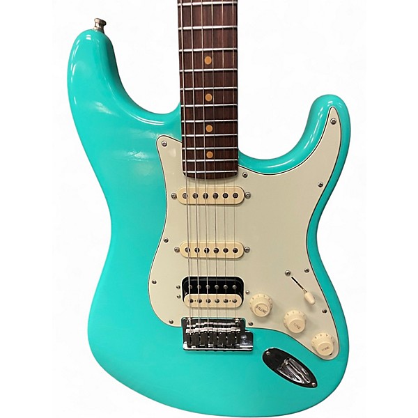 Used Fender American Ultra Luxe Stratocaster Seafoam Green Solid Body Electric Guitar