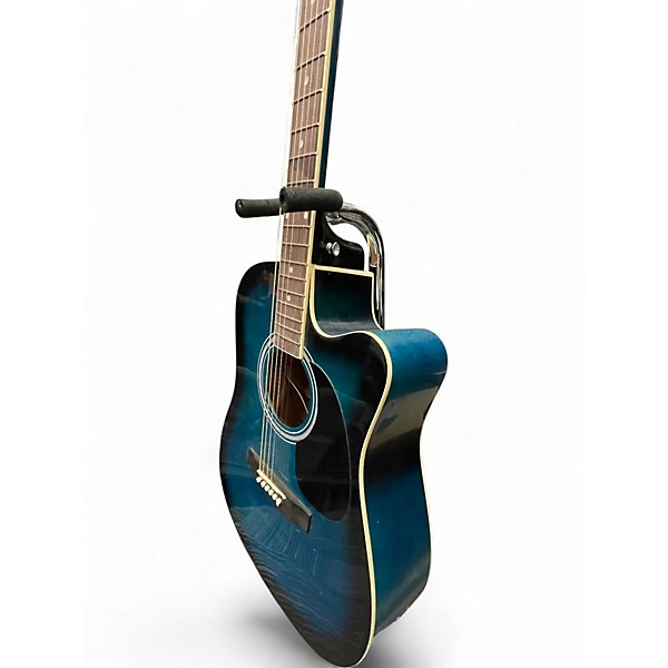 Used Audster G41CEQ Blue Acoustic Electric Guitar