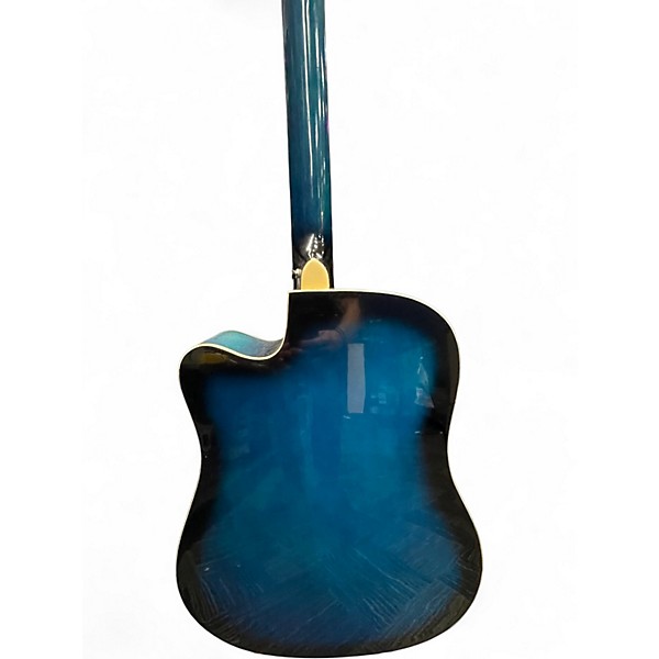 Used Audster G41CEQ Blue Acoustic Electric Guitar