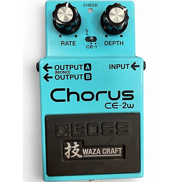 Used BOSS CE2W Waza Craft Chorus Effect Pedal