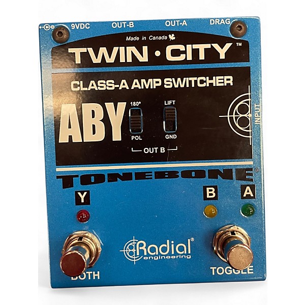 Used Radial Engineering Bones Twin City ABY Bypass Pedal
