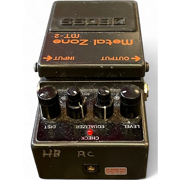 Used BOSS MT2 Metal Zone Distortion Effect Pedal