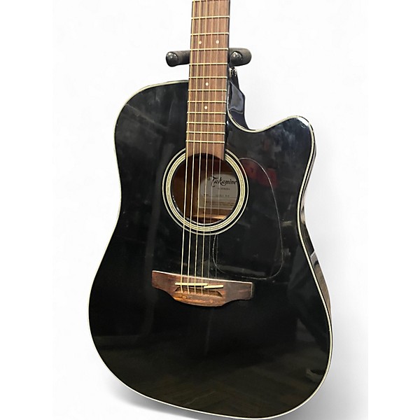 Used Takamine GD30CE Black Acoustic Electric Guitar