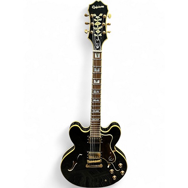 Used Epiphone Sheraton II PRO Black Hollow Body Electric Guitar