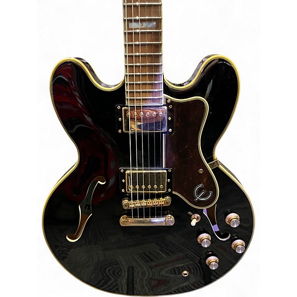 Used Epiphone Sheraton II PRO Black Hollow Body Electric Guitar