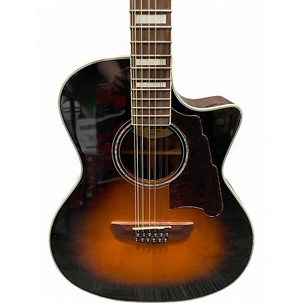 Used D'Angelico FULTON 12 STRING Vintage Sunburst 12 String Acoustic Electric Guitar