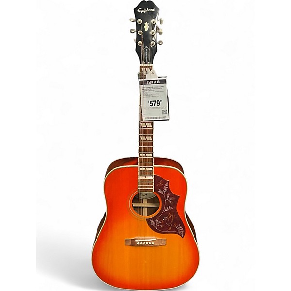 Used Epiphone HUMMINGBIRD PRO FC Sunburst Acoustic Electric Guitar
