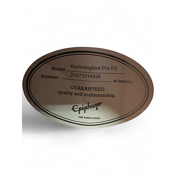 Used Epiphone HUMMINGBIRD PRO FC Sunburst Acoustic Electric Guitar