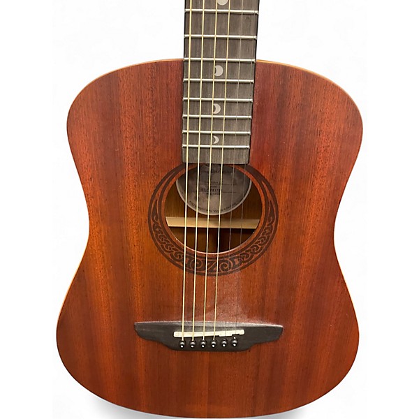 Used Luna Safari Tattoo 3/4 Size Mahogany Acoustic Guitar