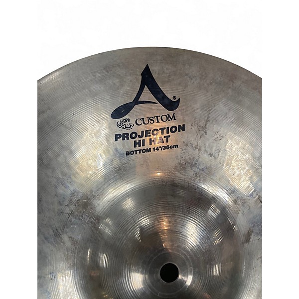 Used Zildjian 14in A Custom Projection  Cymbal
