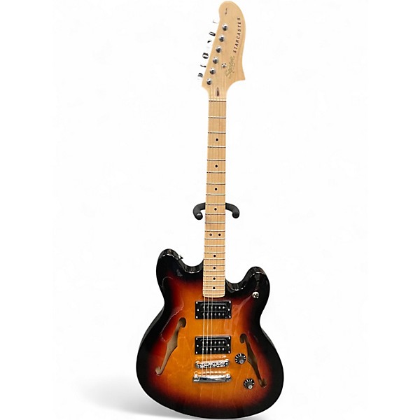 Used Squier Affinity Series Starcaster 3 Color Sunburst Hollow Body Electric Guitar