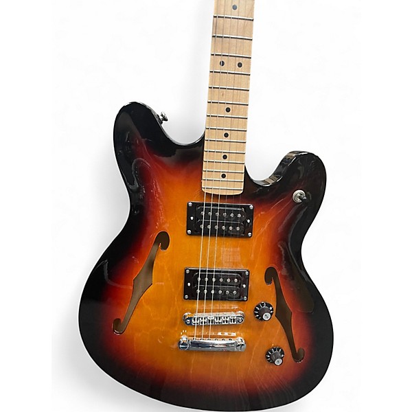 Used Squier Affinity Series Starcaster 3 Color Sunburst Hollow Body Electric Guitar
