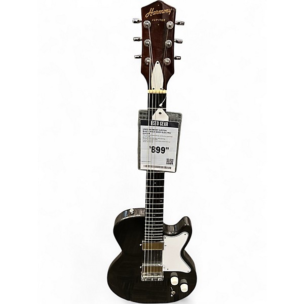 Used Harmony Jupiter Black Solid Body Electric Guitar