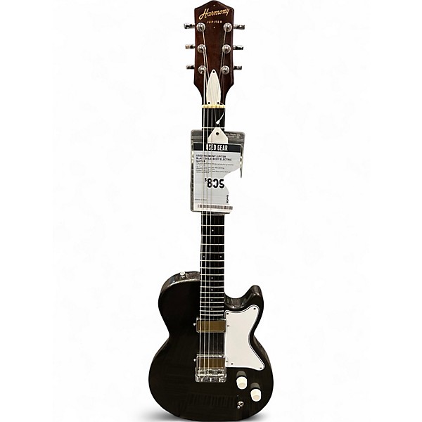 Used Harmony Jupiter Black Solid Body Electric Guitar