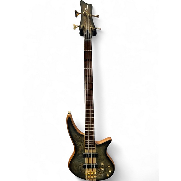 Used Jackson Pro Series Spectra Bass SBP IV Transparent Black Burst Electric Bass Guitar