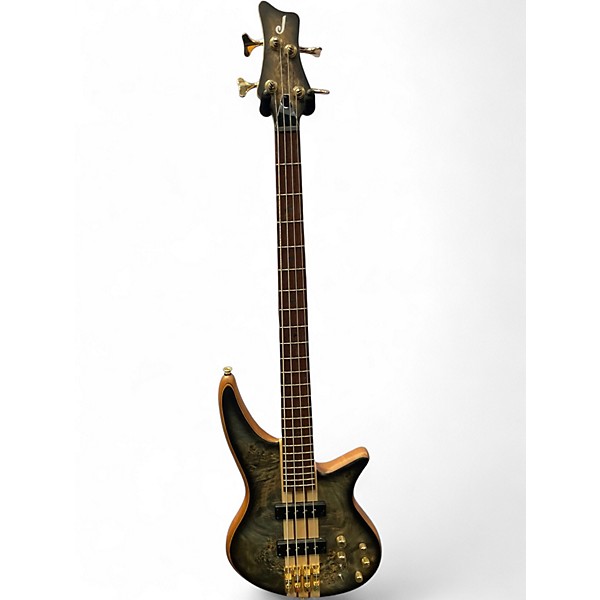 Used Jackson Pro Series Spectra Bass SBP IV Transparent Black Burst Electric Bass Guitar