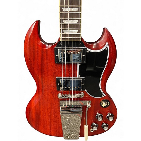 Used Epiphone 1964 SG Standard With Maestro Vibrola Reissue Cherry Red Solid Body Electric Guitar