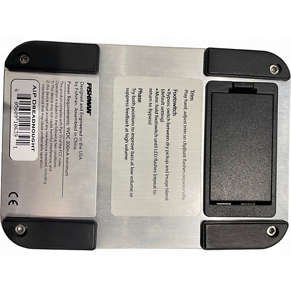 Used Fishman Aura Dreadnought Acoustic Imager Guitar Preamp