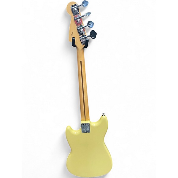 Used Fender Bass Player II Mustang Hialeah Yellow Electric Bass Guitar
