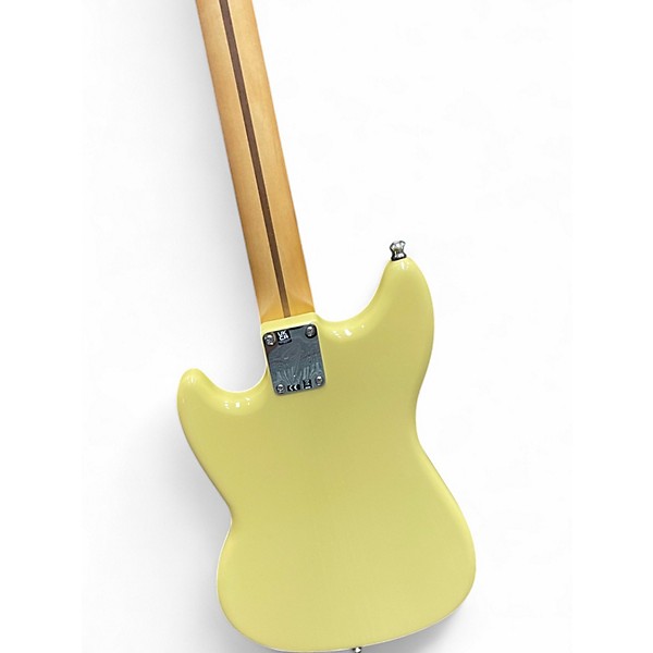 Used Fender Bass Player II Mustang Hialeah Yellow Electric Bass Guitar