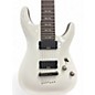 Used Schecter Guitar Research Demon 7 String White Solid Body Electric Guitar