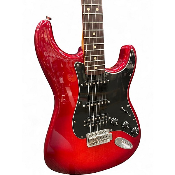 Used Fender FSR Standard Stratocaster Candy Apple Red Solid Body Electric Guitar