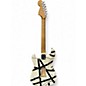 Used EVH Striped Series 78' Eruption Black and White Stripes Solid Body Electric Guitar