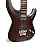 Used Schecter Guitar Research C1 Floyd Rose Platinum Crimson Red Burst Solid Body Electric Guitar
