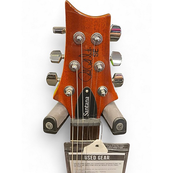 Used PRS Carlos Santana Signature SE Santana Yellow Solid Body Electric Guitar