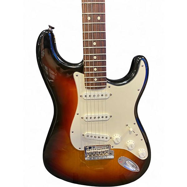 Used Fender American Standard Stratocaster 3 Color Sunburst Solid Body Electric Guitar