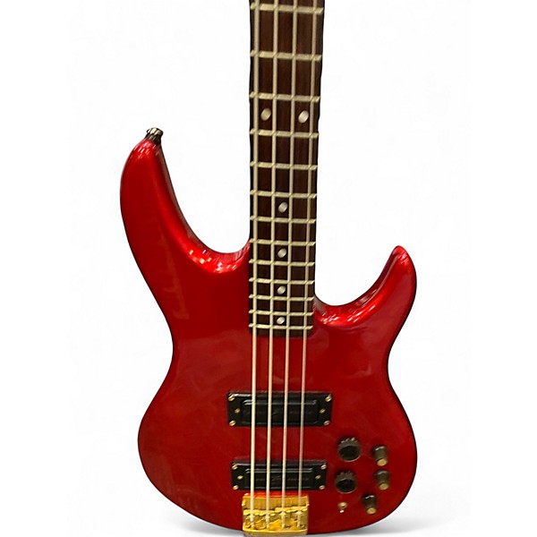 Used Peavey Dyna red Electric Bass Guitar