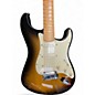Used 2005 Fender American Deluxe Stratocaster V Neck 2 Tone Sunburst Solid Body Electric Guitar