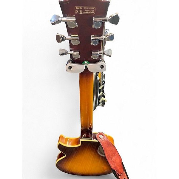 Used Iyv IJZ-300 TSB 2 Color Sunburst Hollow Body Electric Guitar